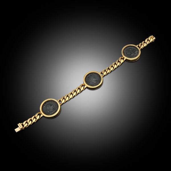 Vintage Monete Coin Bracelet in 18ct Yellow Gold
