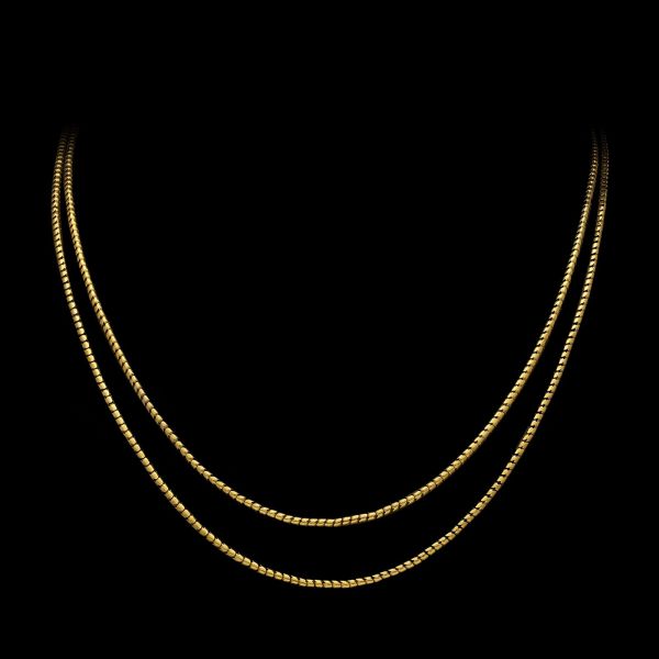 Antique 15ct Gold Long Guard Snake Chain