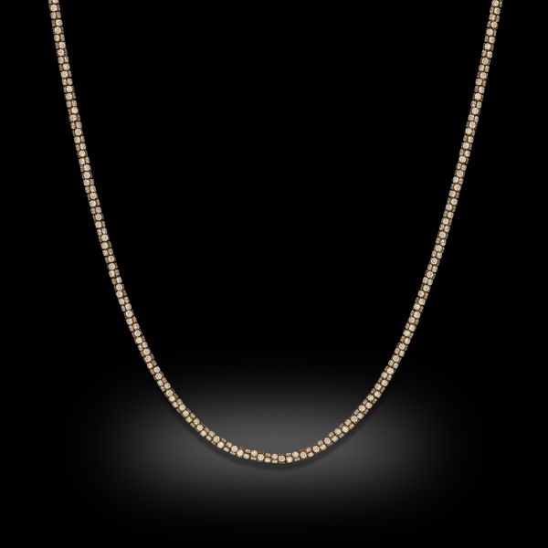 8.23ct Diamond & 18ct Yellow Gold Chain Necklace