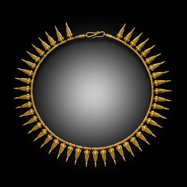 Antique Archaeological Revival Fringe Necklace