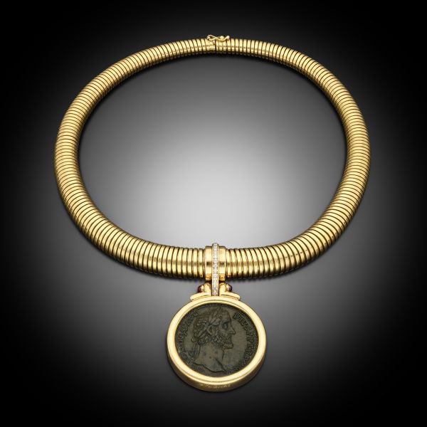 Vintage Monete Tubogas Necklace in 18ct Yellow Gold