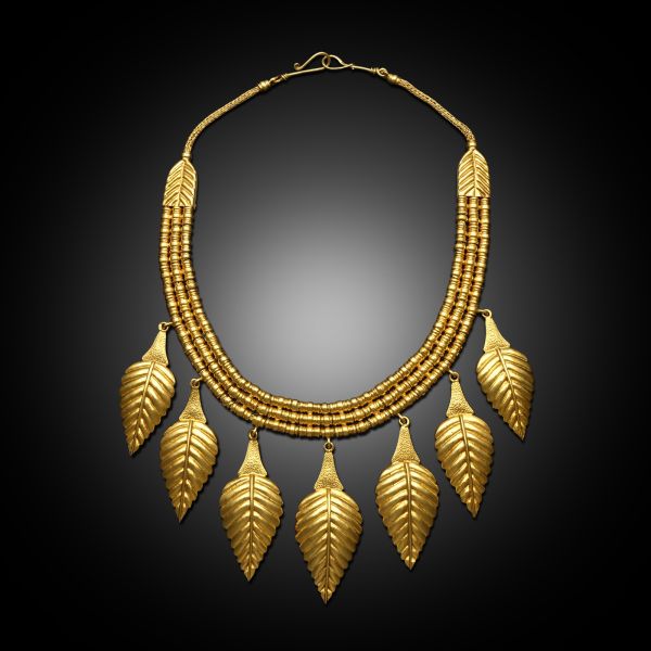 Vintage Archaeological Necklace in 18ct Yellow Gold