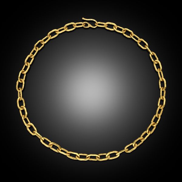 Vintage 'Cadene' Gold Link Necklace In 22ct Yellow Gold