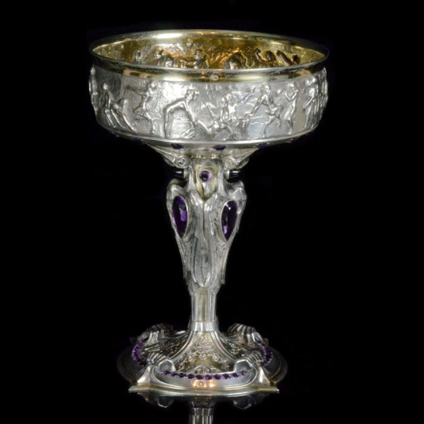 Decorative Silver, Silver-gilt and Amethyst Goblet