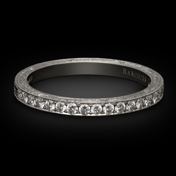 2mm Diamond & Platinum Half Eternity Ring