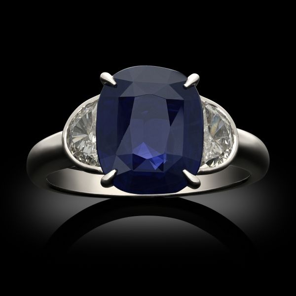 4.02ct Ceylon Sapphire & Diamond Ring