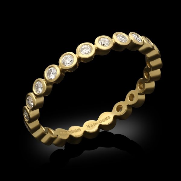 2.5mm Old European Cut Diamond and 18ct Yellow Gold Eternity Ring