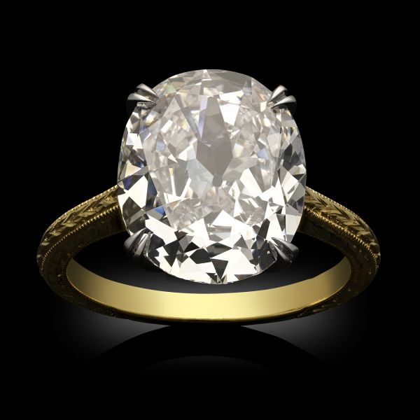5.01ct Golconda Type IIA Oval Cut Diamond Solitaire
