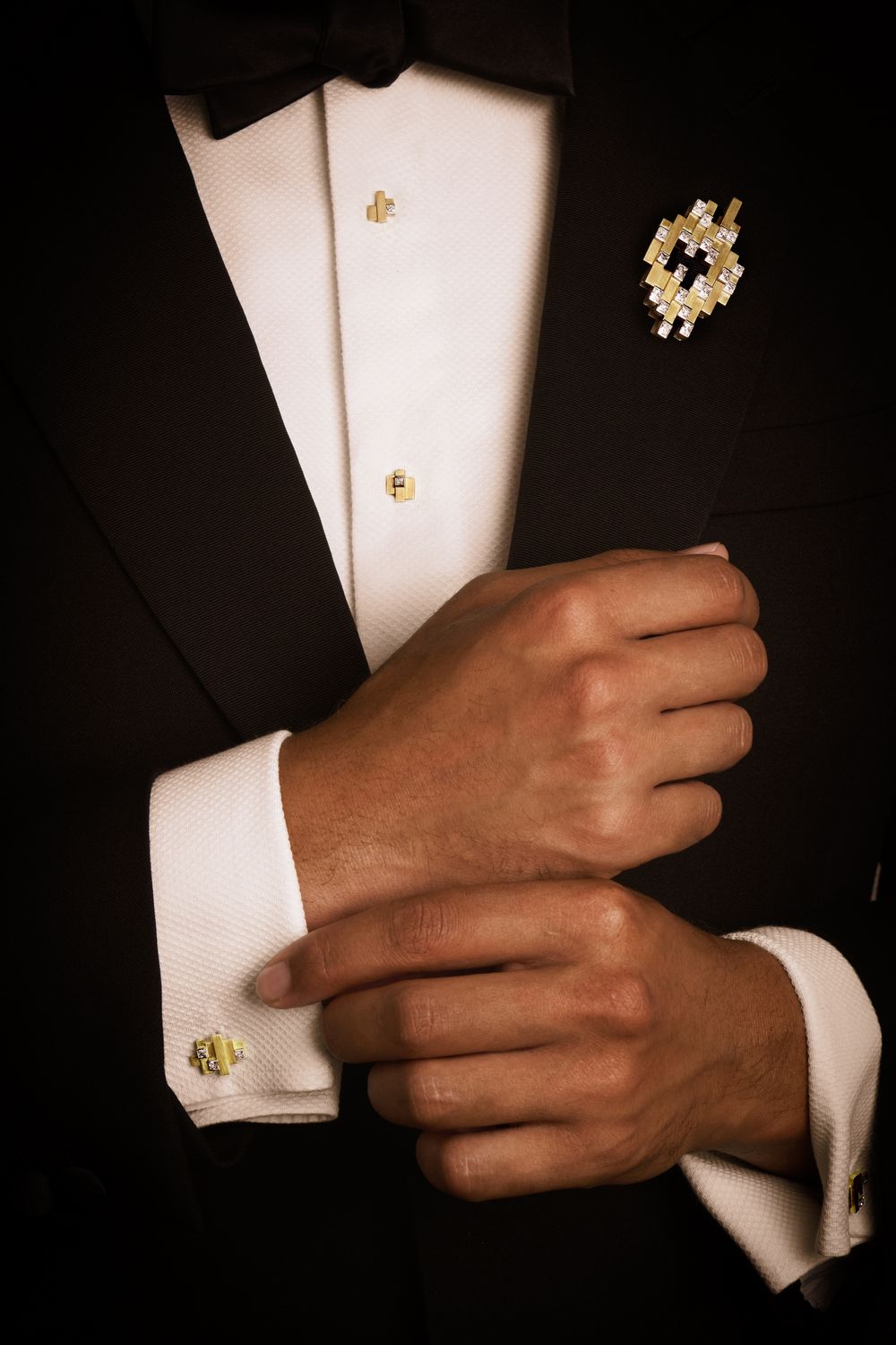 The Dress Set worn with a dinner suit